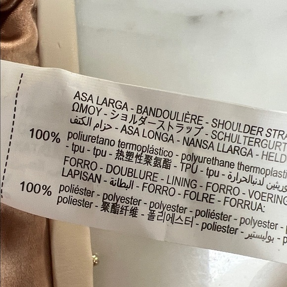 Chic Cream Clutch with Pearl Chain - Picture 10 of 10